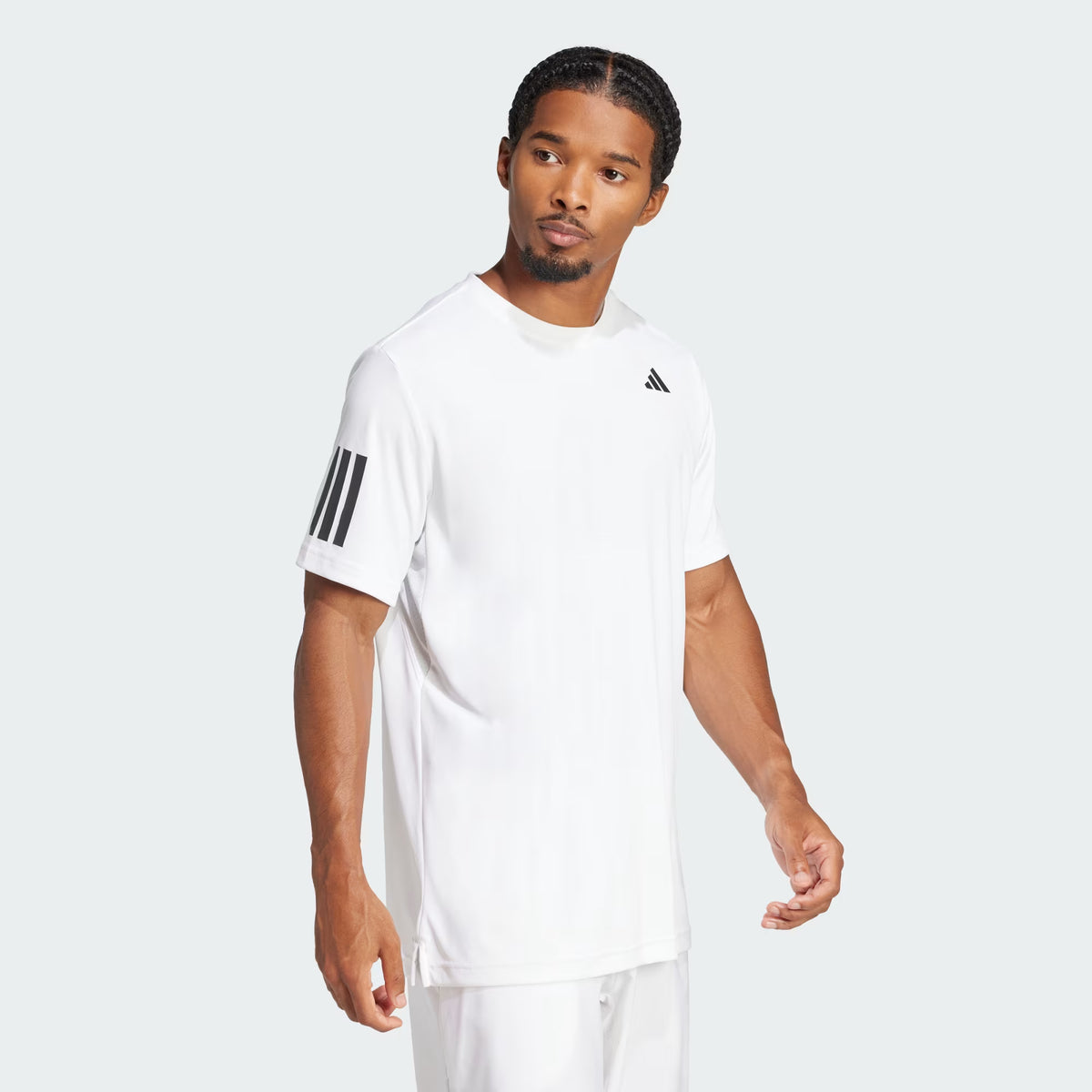 ADIDAS CLUB 3STR TEE - WHITE T-SHIRT