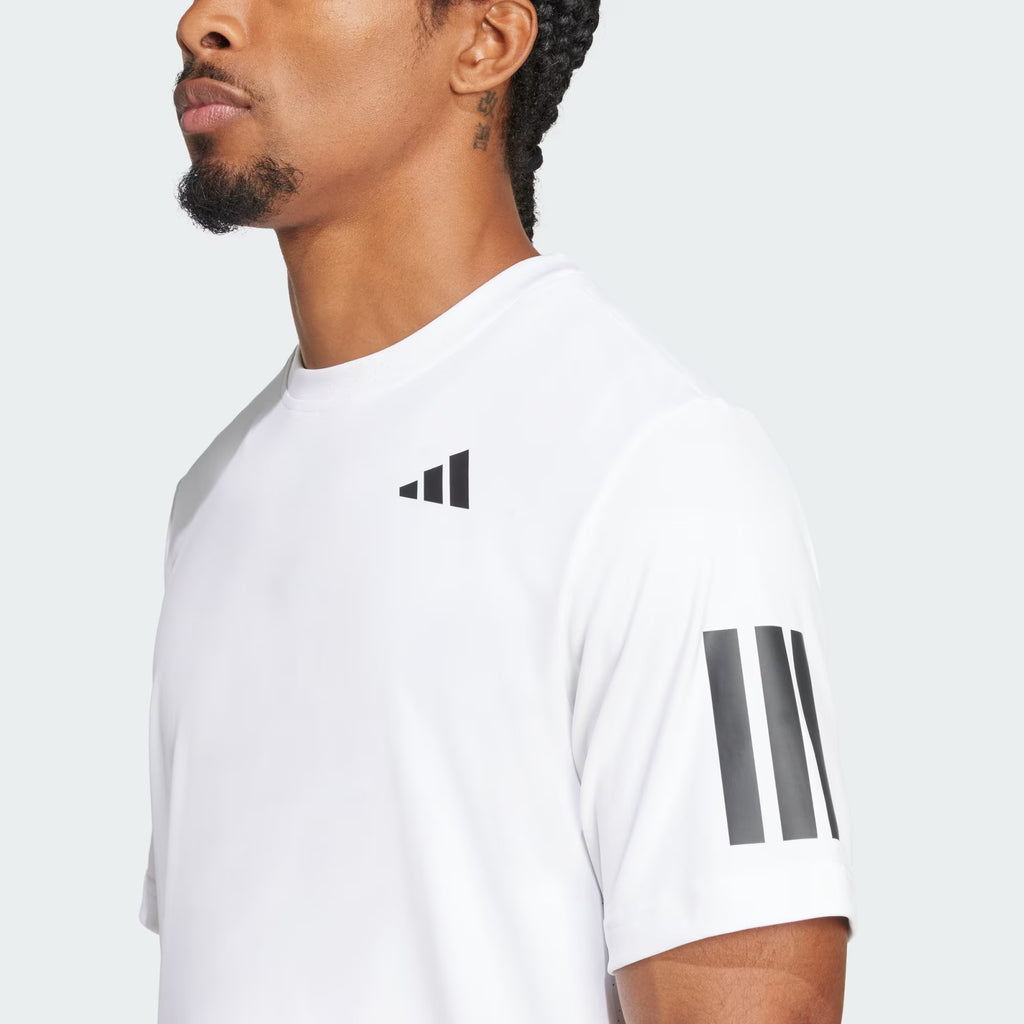 ADIDAS CLUB 3STR TEE - WHITE T-SHIRT