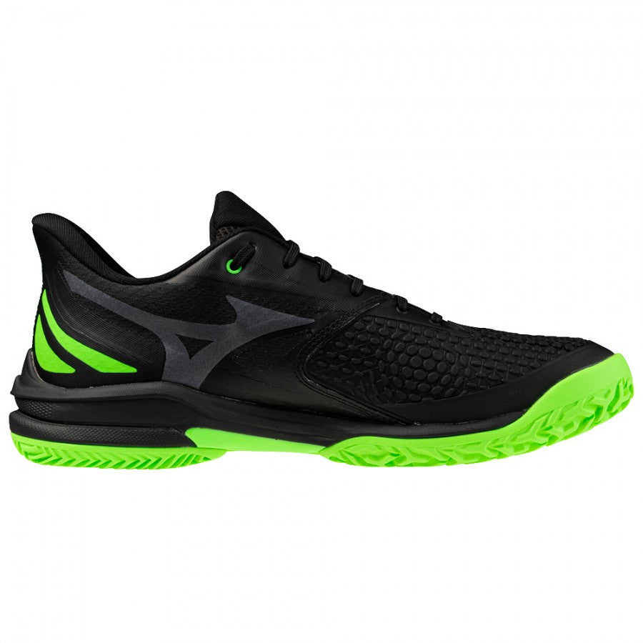 Mizuno Wave Enforce Court Black Folliage Green Glowing Apple Shoes