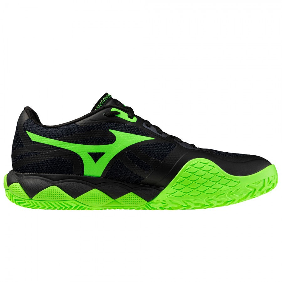 Mizuno Wave Enforce Tour 2 Black Folliage Green Glowing Apple Shoes