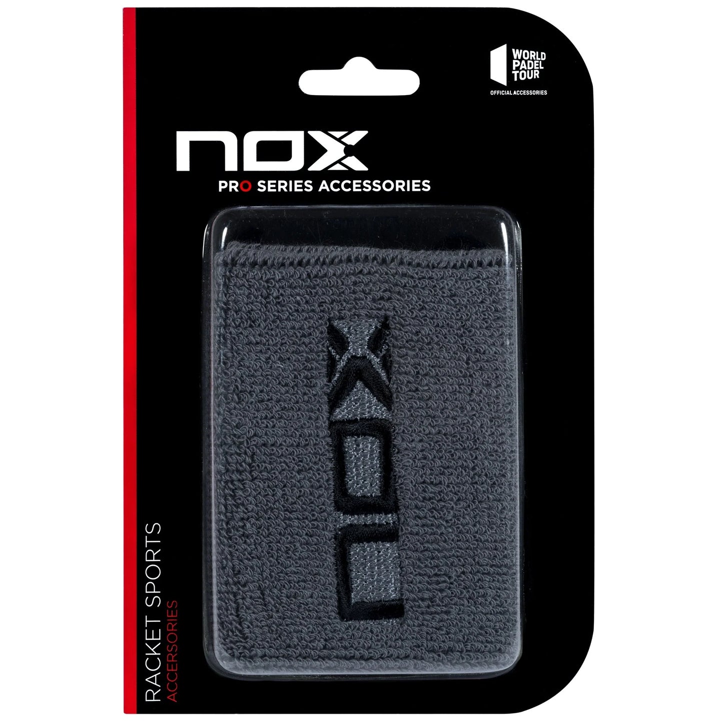 Nox Wristbands Grey/Black Logo