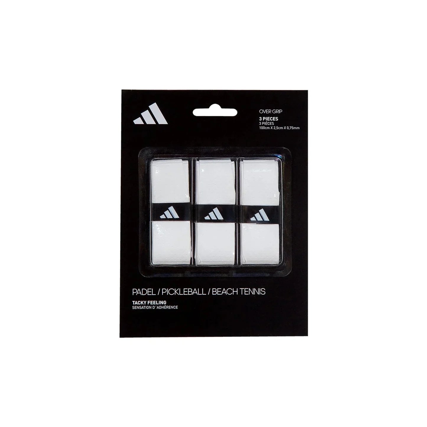 Pack Of 3 White Adidas Overgrips