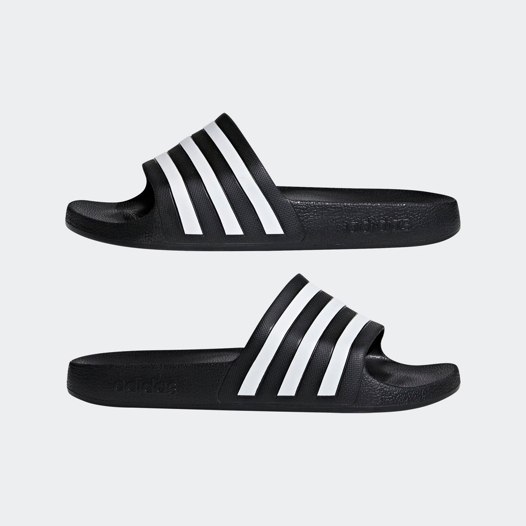 SANDAL UNISEX ADIDAS ADILETTE AQUA HITAM PUTIH