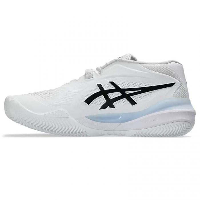 ASICS GEL RESOLUTION X CLAY WHITE BLACK SHOES