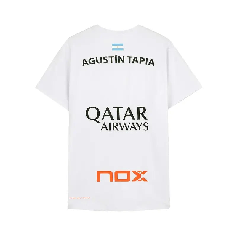 NOX SPONSOR AT10 WHITE T-SHIRT - BY AGUSTIN TAPIA