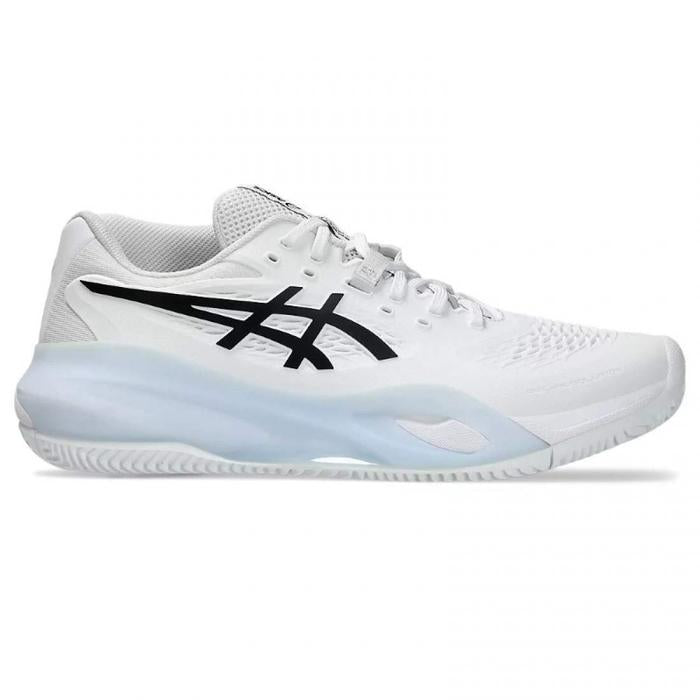 ASICS GEL RESOLUTION X CLAY WHITE BLACK SHOES