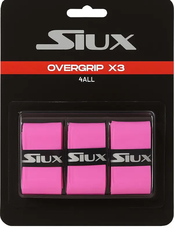 SIUX OVERGRIPS PINK 3 PACK