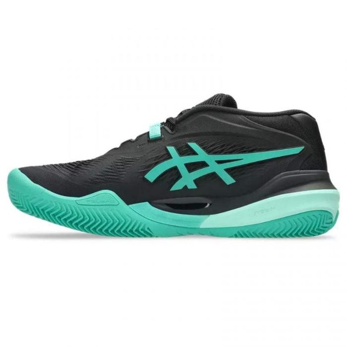 ASICS GEL RESOLUTION X CLAY BLACK GREEN AURORA SHOES