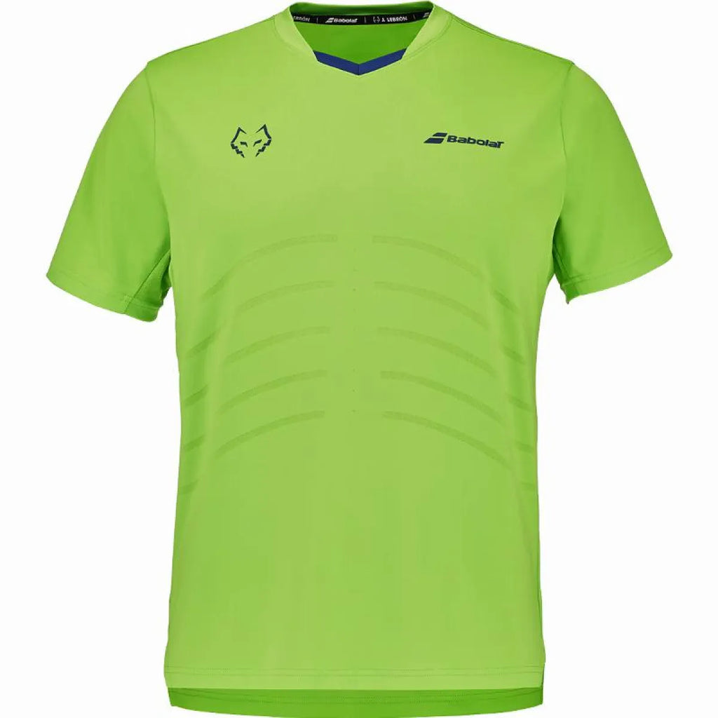 Babolat Crew Neck Replica Green T-Shirt By. Juan Lebron
