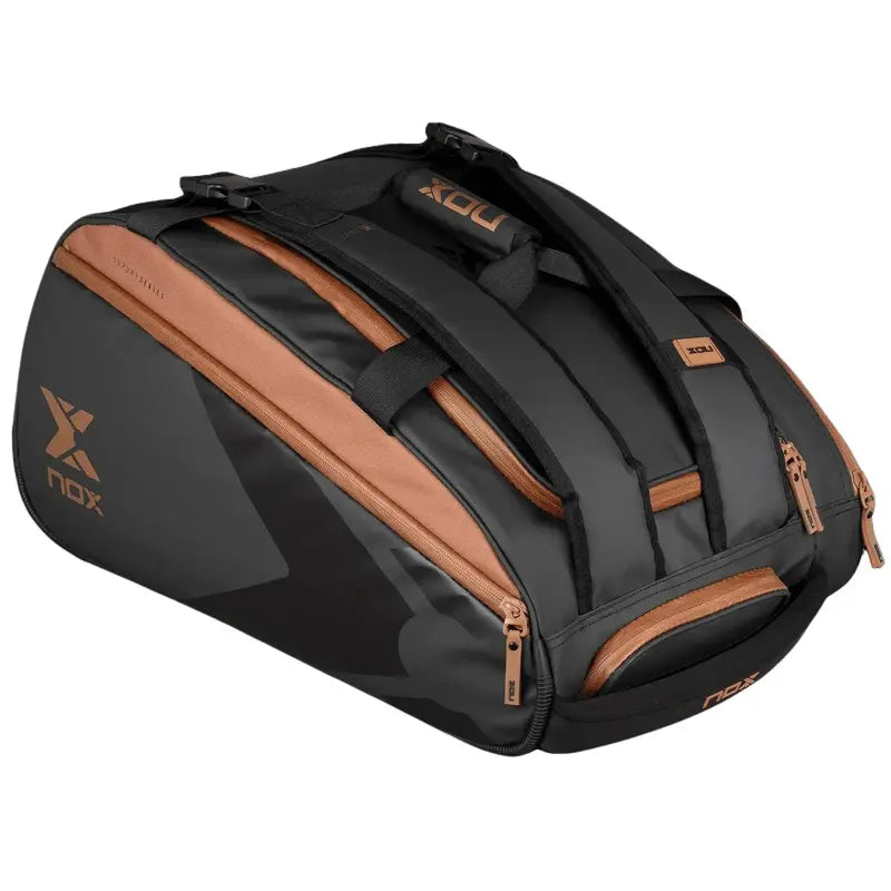 NOX AT10 LUXURY OPEN SERIES BLACK BROWN PADEL BAG
