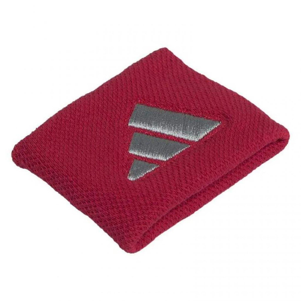 ADIDAS SMALL WRISTBANDS RED GREY LOGO