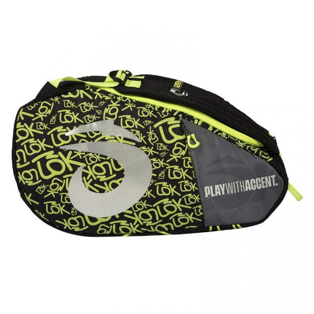 LOK ONE 2 BLACK GREEN PADEL BAG