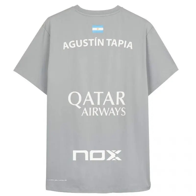 NOX SPONSOR AT10 GREY T-SHIRT - BY AGUSTIN TAPIA