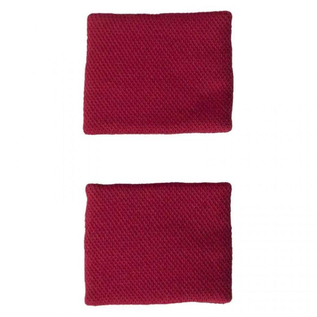 ADIDAS SMALL WRISTBANDS RED GREY LOGO