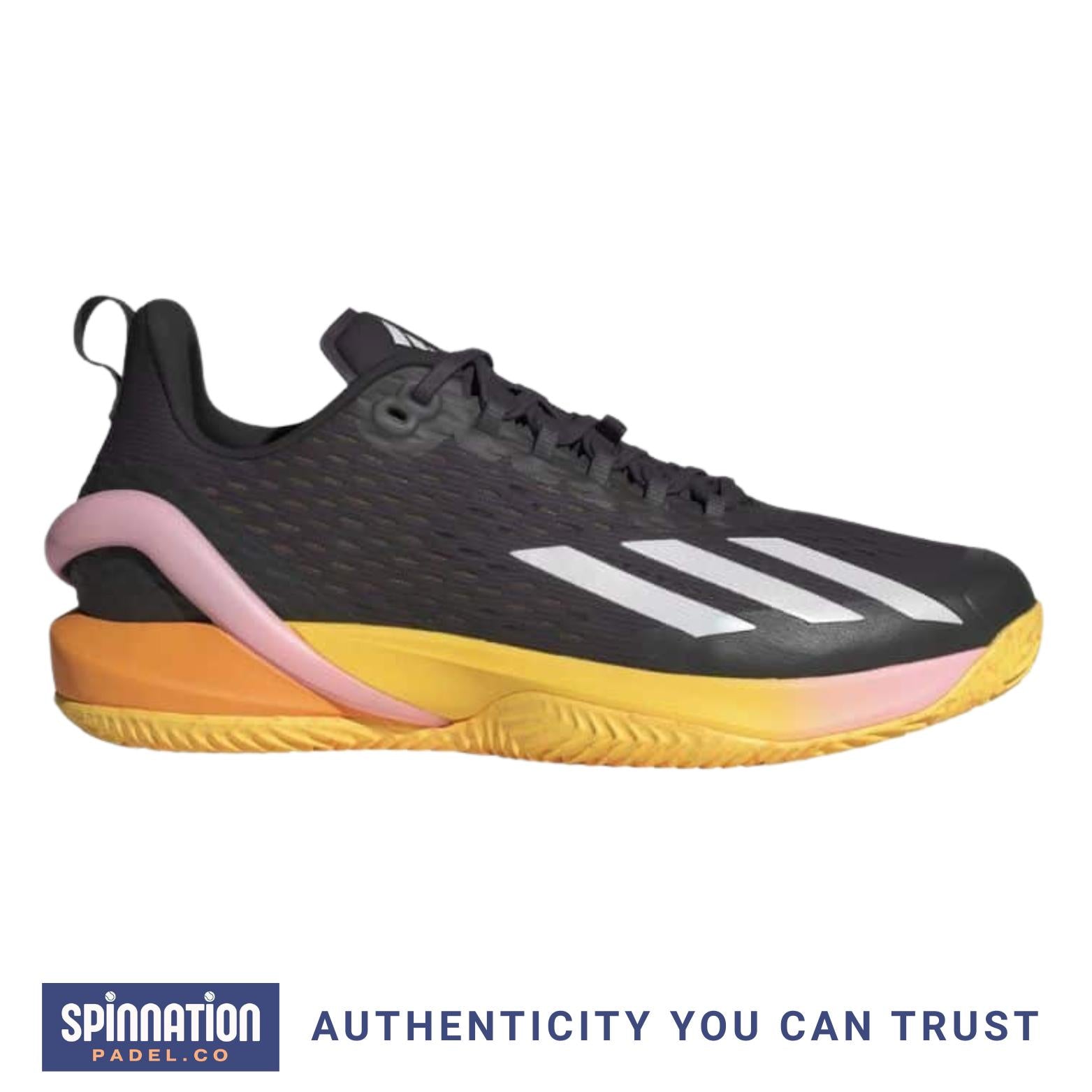 ADIDAS ADIZERO CYBERSONIC BLACK SILVER ORANGE MEN SHOES