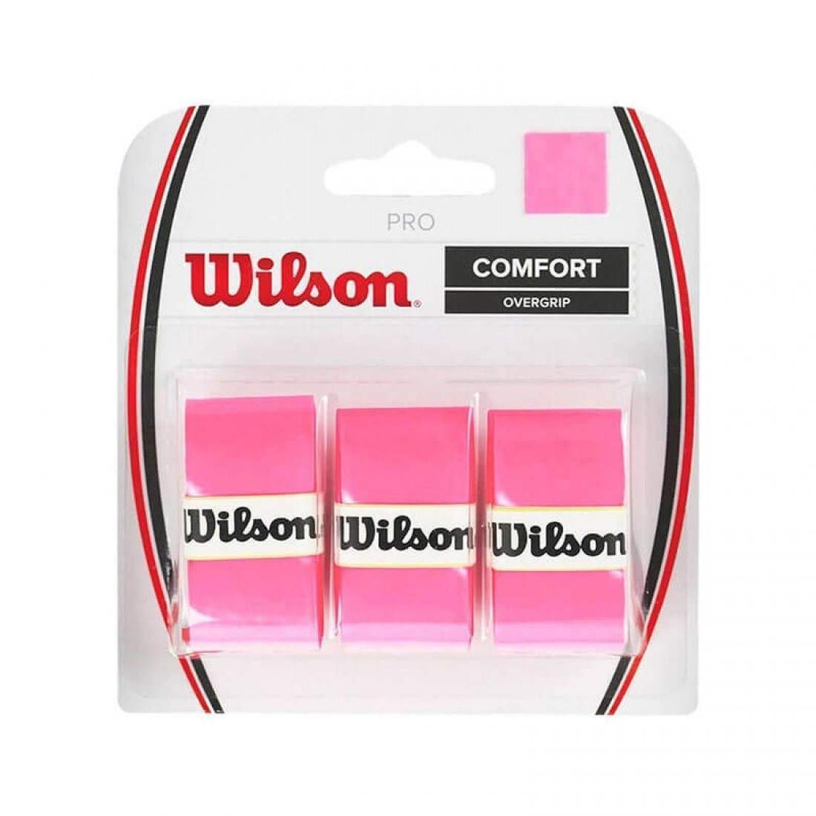 BLISTER WILSON 3 OVERGRIPS PRO PINK