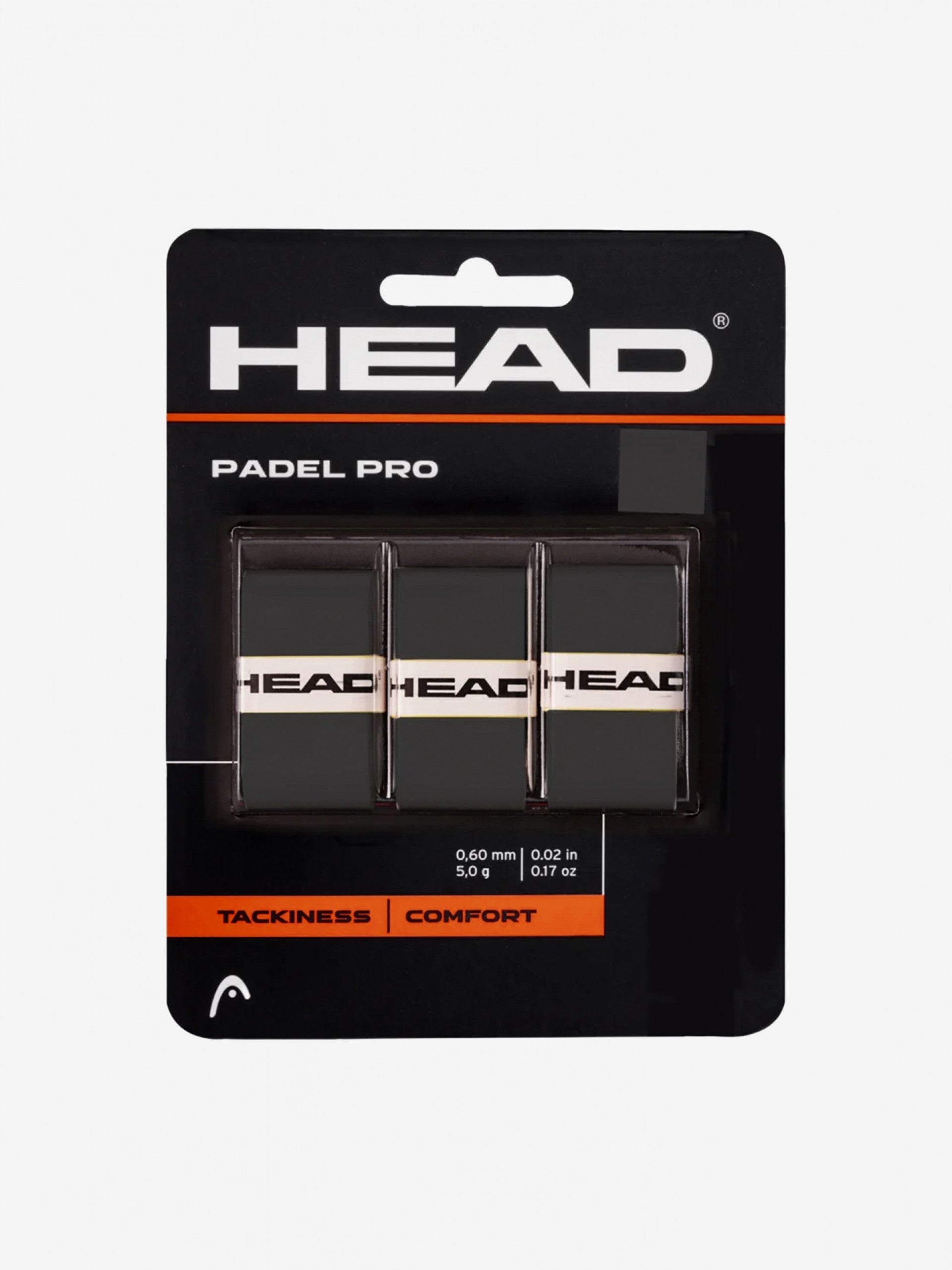 HEAD PRO BLACK OVERGRIPS 3 PACK