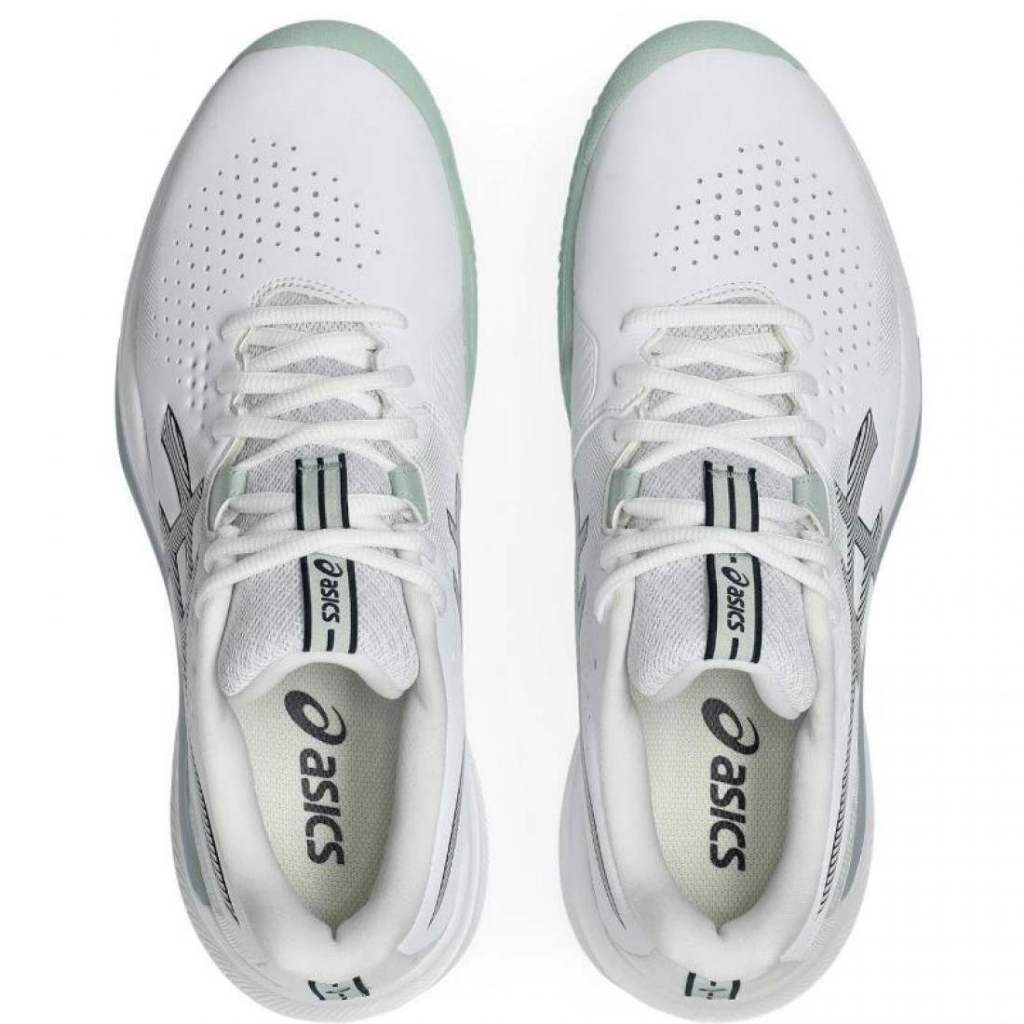 PADEL/TENNIS SHOES ASICS GEL CHALLENGER 15 CLAY WHITE GREEN WOMAN SHOES