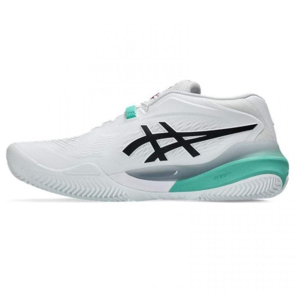 PADEL/TENNIS SHOES ASICS GEL RESOLUTION X CLAY WHITE AURORA GREEN SHOES