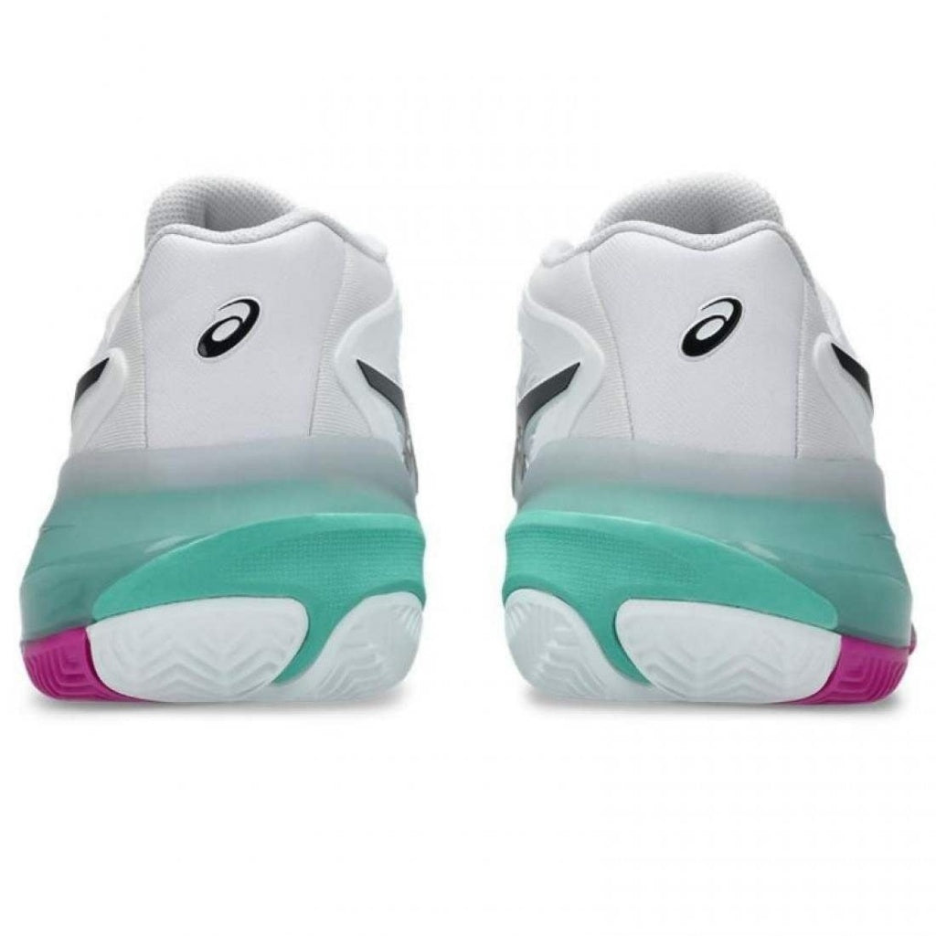 PADEL/TENNIS SHOES ASICS GEL RESOLUTION X CLAY WHITE AURORA GREEN SHOES