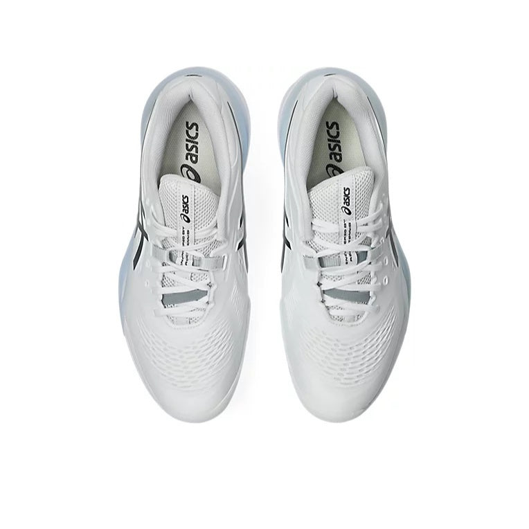PADEL/TENNIS SHOES ASICS GEL RESOLUTION X WIDE WHITE BLACK SHOES