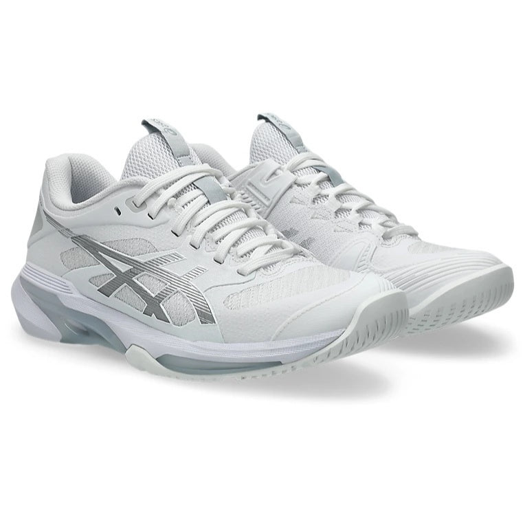 PADEL/TENNIS SHOES ASICS SOLUTION SPEED FF 4 WOMAN WHITE PURE SILVER SHOES