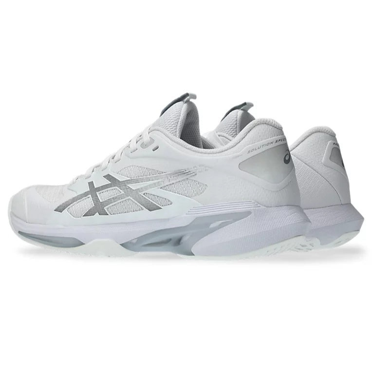 PADEL/TENNIS SHOES ASICS SOLUTION SPEED FF 4 WOMAN WHITE PURE SILVER SHOES