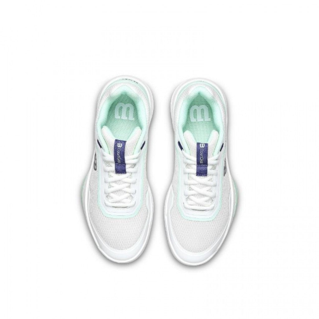PADEL/TENNIS SHOES WILSON COURTGLIDE WHITE AQUAMARINE WOMAN SHOES
