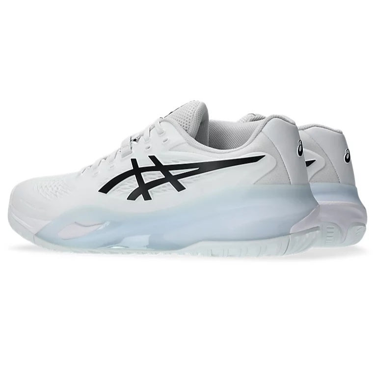 PADEL/TENNIS SHOES ASICS GEL RESOLUTION X WIDE WHITE BLACK SHOES