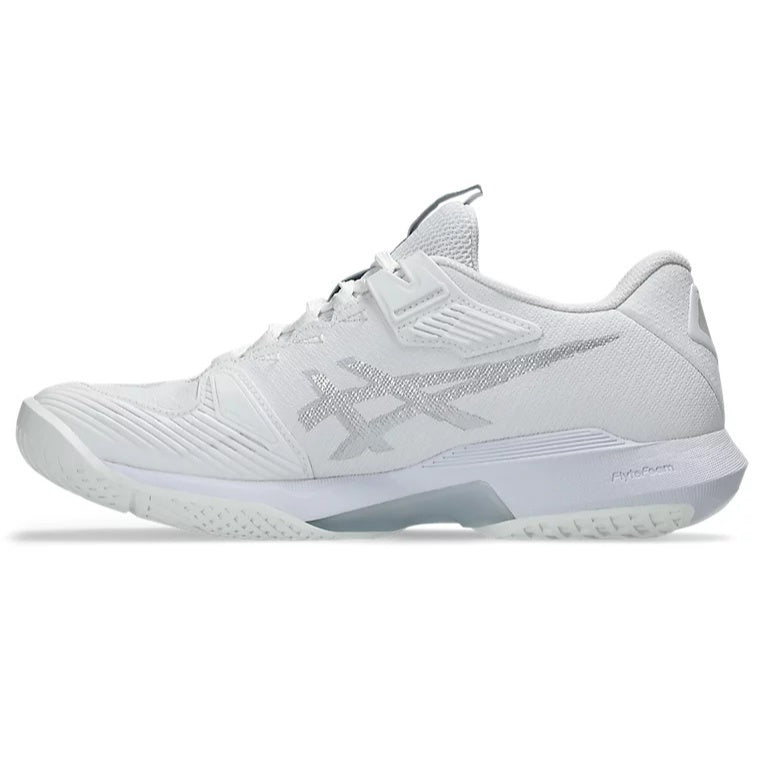 PADEL/TENNIS SHOES ASICS SOLUTION SPEED FF 4 WOMAN WHITE PURE SILVER SHOES