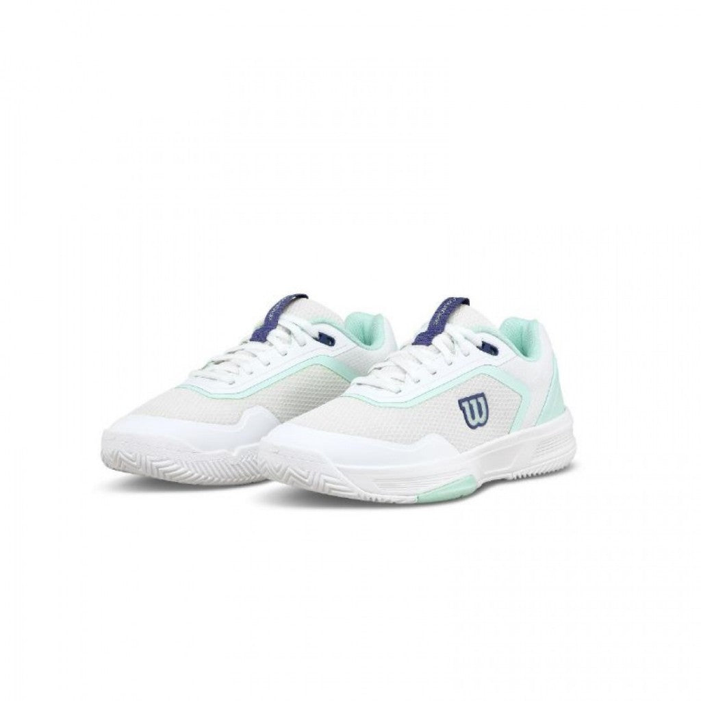 PADEL/TENNIS SHOES WILSON COURTGLIDE WHITE AQUAMARINE WOMAN SHOES