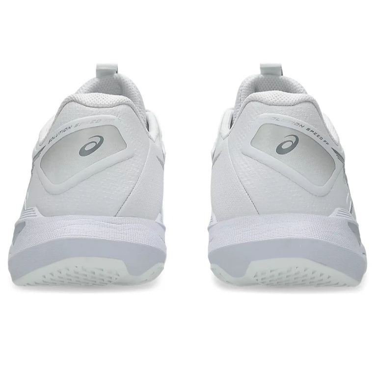 PADEL/TENNIS SHOES ASICS SOLUTION SPEED FF 4 WOMAN WHITE PURE SILVER SHOES