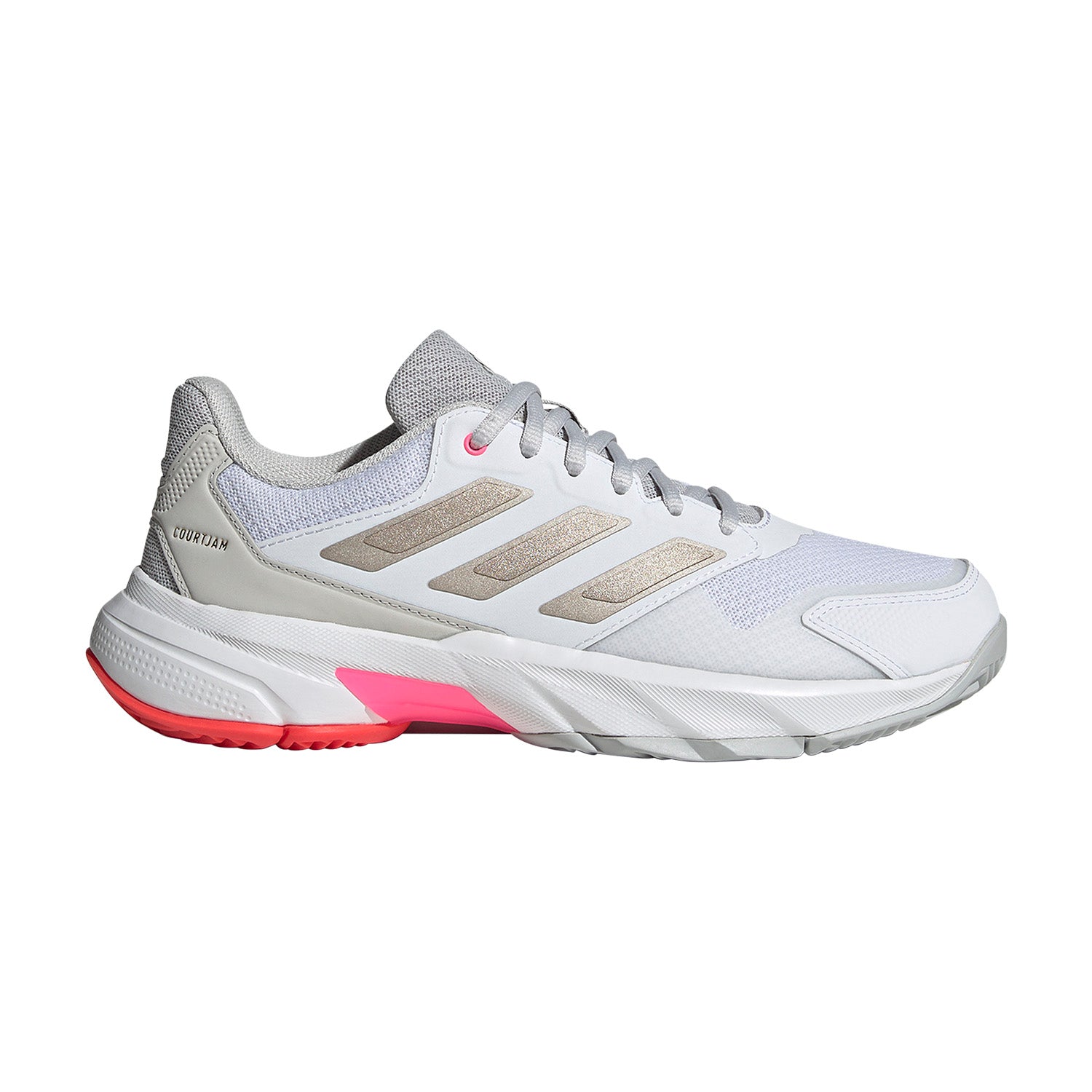 ADIDAS COURTJAM CONTROL 3 WHITE SILVER RED WOMAN SHOES