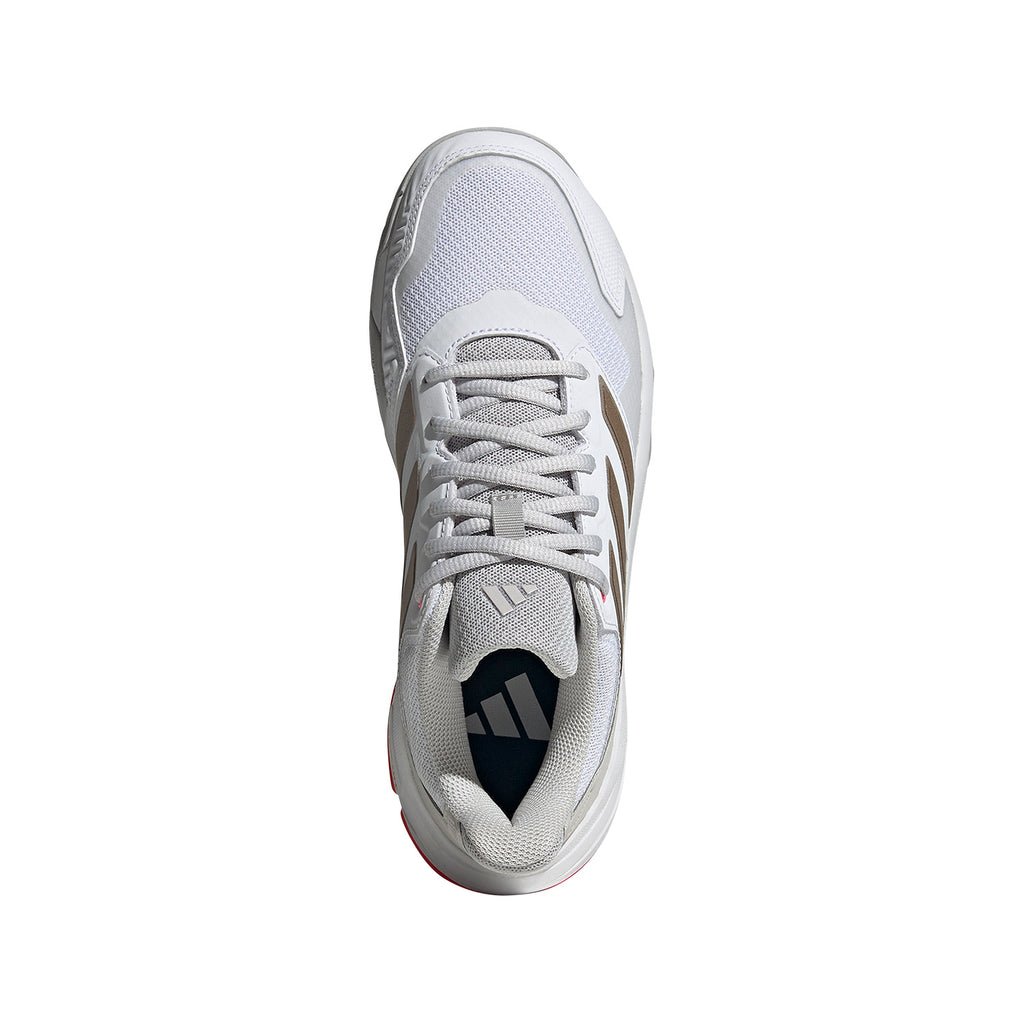 ADIDAS COURTJAM CONTROL 3 WHITE SILVER RED WOMAN SHOES