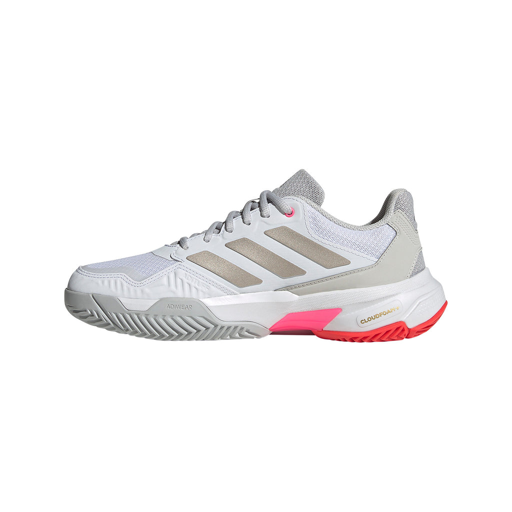 ADIDAS COURTJAM CONTROL 3 WHITE SILVER RED WOMAN SHOES
