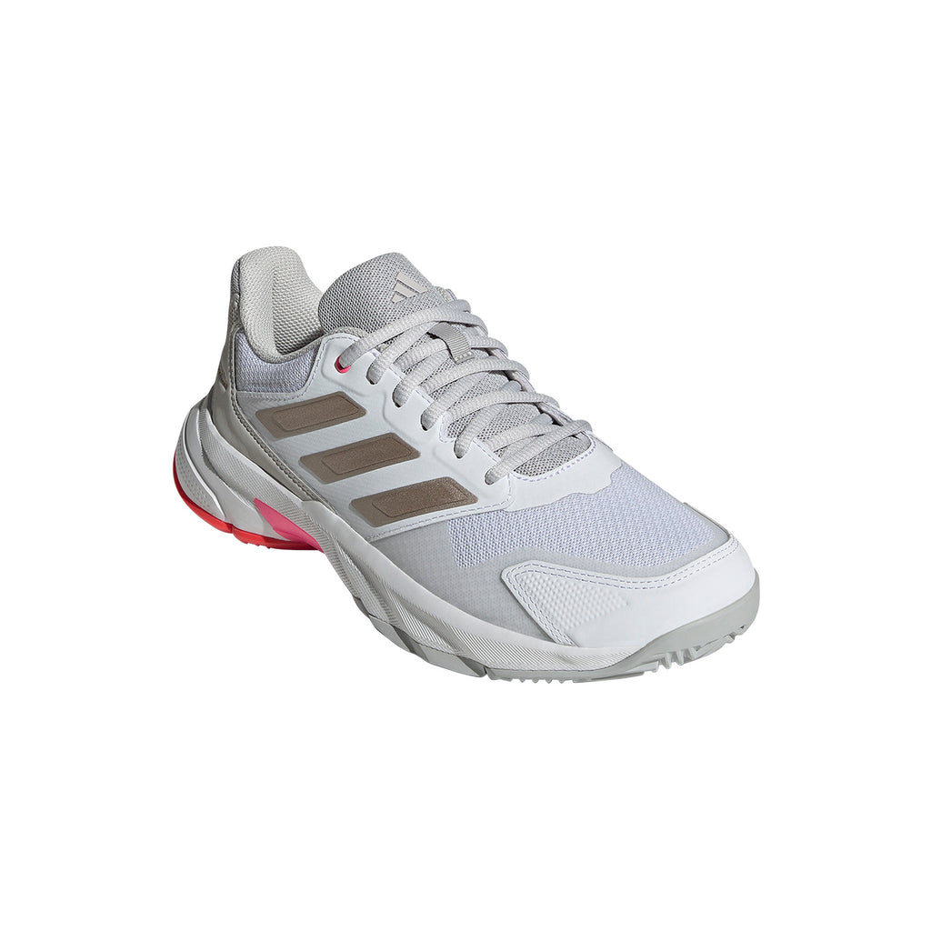ADIDAS COURTJAM CONTROL 3 WHITE SILVER RED WOMAN SHOES