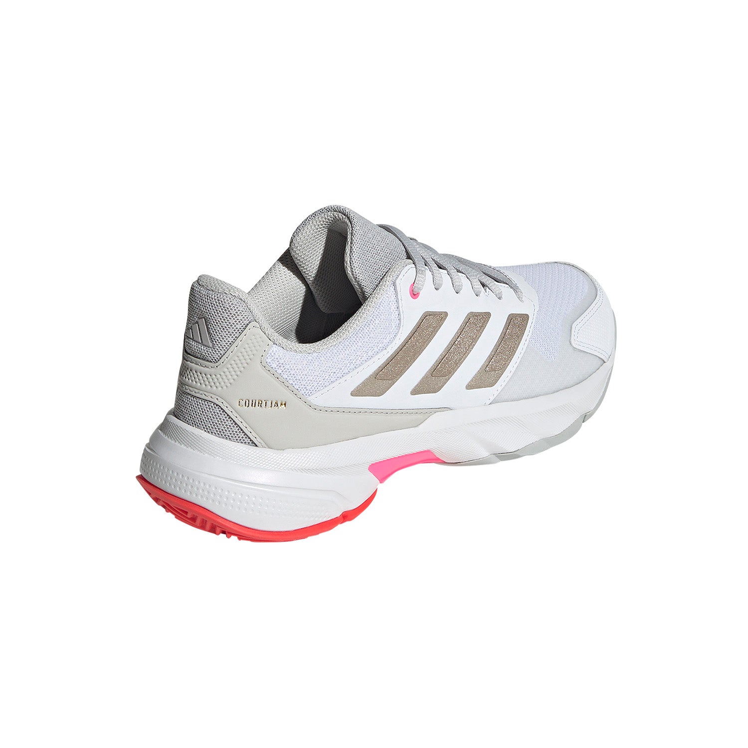 ADIDAS COURTJAM CONTROL 3 WHITE SILVER RED WOMAN SHOES